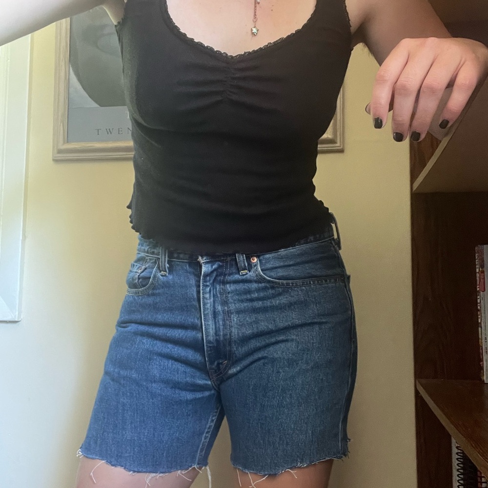 Levi's Blue Denim Jeans with Classic Brown Label
